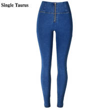 Woman's Push Up Jeans High Waist Zipper Fly Streetwear Skinny Denim Pants Mujer Cotton Silica Gel Blue Tracksuit Spodnie Damskie 2024 - buy cheap