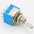 Mini interruptores de comutação liga-liga de 6 pinos dpdt azul 5 tamanhos 6a125vac em miniatura - especificações Mini interruptores de comutação liga-liga de 6 pinos dpdt azul 5 tamanhos 6a125vac em miniatura - especificações
