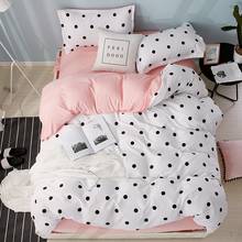 54 Bedding Sets polka dot pattern bed linens Duvet Cover Set Quilt cover Pillowcase pink cute nordic bed 3/4pcs queen 2024 - buy cheap