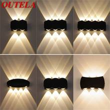 OUTELA-Luz LED de pared exterior impermeable, candelabros de aluminio, Simple, creativo, decorativo para Patio, porche, jardín y dormitorio 2024 - compra barato