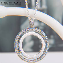 Memnon 2018 Autumn Spinning Hearts of Necklace 925 sterling silver jewelry pendant necklaces for women silver fashion jewelry 2024 - buy cheap