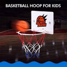 Мини-задняя доска игрушечный набор для тренировок для мальчиков Аксессуары для тренировок баскетбольный гол обруч оснащен небольшим баскетбольным воздушным насосом 2024 - купить недорого