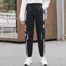 Cotton High Waist Cargo Pants Women Harajuku Pockets Black Trousers Joggers Women Slim Casual Pants Sweatpants Pantalon Femme 2024 - buy cheap