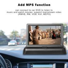 Hd 4.3 Polegada TFT-LCD tela de exibição dobrável para carro reverso lcd monitor visão traseira câmera backup com cabo alimentação 2024 - compre barato