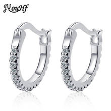 JYouHF 2 Colors Big Hoop Earrings for Women Micro Pave AAA Zircon Jewelry Fashion 925 Sterling Silver Earring Wedding Party Gift 2024 - buy cheap