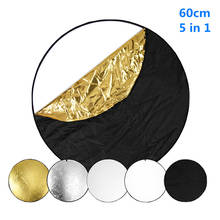 60cm 5 In 1 New Portable Reflector Collapsible Photography Light Reflective For Photo Studio Multi Photo Disc Diffuers reflector 2024 - buy cheap