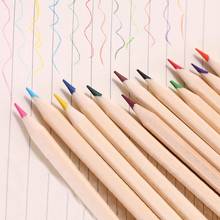 Lápices de colores para estudiantes, Set de 12 colores para dibujar y escribir, regalos con caja de madera, grafiti, papelería escolar 2024 - compra barato