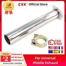CVK Mid Link Pipe Motorcycle Exhaust Muffler Stainless steel Middle Link Pipe Tube Slip On exhaust pipe 2024 - buy cheap