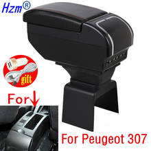 For Peugeot 307 central container armrest box PU Leather auto car-styling central Store content box cup holder accessories 2024 - buy cheap