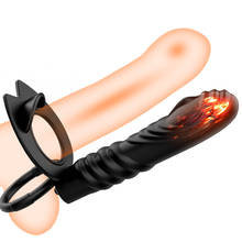 Vibrador com 10 velocidades, bunda vertical, pênis, plug anal, brinquedo sexual para iniciantes 2024 - compre barato