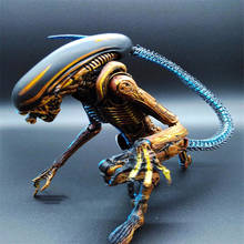 NECA-figura DE ACCIÓN DE Xenomorph, Alien azul, Xenomorph, figma, depredadores Riple, modelo coleccionable 2024 - compra barato