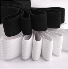 Accesorios de costura blanco y negro para coser, cinta elástica de 5 yardas, cinta de goma de 3/6mm, cordón de poliéster y Spandex 2024 - compra barato