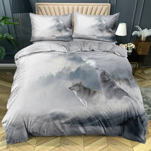 3D Custom Wolf Bedding Sets Gray Comforter Shells Pillow Cases Set Quilt Covers Twin King Queen Double Single Size Home Textile 2024 - buy cheap