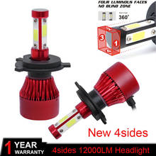 Car Light S2 H4 H7 H1 LED Headlight Bulbs H11 H13 12V 9005 9006 H3 HB4 80W 12000LM Car LED lamp Fog Light 4300k 6500K DC12v 24v 2024 - buy cheap