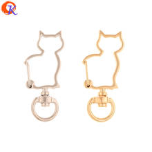 Cordial Design 50pcs 20*41mm Jewelry Accessories/Hand Made/Cat Shape/Jewelry Findings Component/DIY Making/Key Chain Clasps 2024 - buy cheap