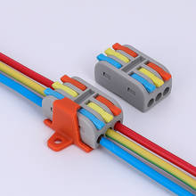 Miniconectores rápidos de Cable, bloque de terminales, Conductor SPL, 2 y 3 pines, Divisor de Cable pequeño, conector de luz Led 2024 - compra barato