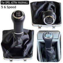 Palanca de cambios Manual para coche, pomo de palanca de cambios de 5 y 6 velocidades con cubierta de cuero a prueba de polvo, para VAUXHALL OPEL ASTRA III H 1,6 04-10 2024 - compra barato