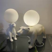 Luminária de mesa polar do urso, para decoração em casa, para sala de estar, quarto, dormitório, estudo, led, decoração 2024 - compre barato