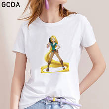 New Rapunzel Cosplay Cartoon T Shirt for Girls Summer Top Graphic Tees Funny Anime Tshirt Women Cute Clothing 2024 - buy cheap