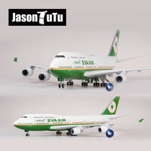JASON TUTU-modelo de avión Boeing B747, modelo de avión de 47CM EVA, escala 1/160, resina fundida a presión, ligero y con rueda, colección de regalos 2024 - compra barato