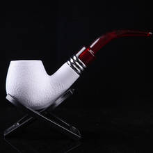 Free shipping Resin Marbleized Tobacco Smoking Durable Pipe With Filter white Men's Gadget p6975 2024 - buy cheap