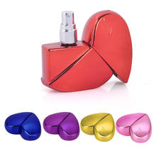 1PC 25ml Heart Shaped Spray Perfume Bottle Glass Airless Pump Woman Parfum Atomizer Travel Bottle Empty Cosmetic Containers New 2024 - buy cheap