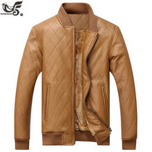 Jaqueta masculina de couro pu, casaco xadrez de couro para motocicleta tamanho americano m a xxl 2024 - compre barato
