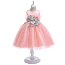 Girl Graduation Performance Dresses Flower Princess Party Dress For 3-8 Years Child Ball Gown Elegant Customes Children Clothing 2024 - buy cheap