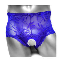 Calcinha boxer sem tecido transparente, lingerie exótica para adultos, transparente com abertura transparente na bunda, para homens 2024 - compre barato