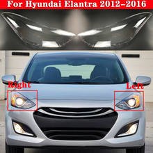 Car Front Headlight Cover For Hyundai Elantra 2012-2016 Headlamp Lampshade  Lampcover Head Lamp light covers glass Shell Caps 2024 - buy cheap