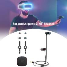 Fone de ouvido vr integrado, para oculus quest 2, headset all-in-one com 20hz a 20khz, holde para oculus quest 2 2024 - compre barato