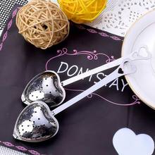 Stainless Steel Tea Strainers Heart Shape Tea Balls Tea Herb Spice Infuser Spoon Filter Tea Brewer Coffee Scoop Tea Infuser Tea 2024 - buy cheap