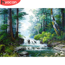 HUACAN 5D Diamond Embroidery Waterfall Full Square/Round Drill Diamond Painting Cross Stitch Landscape Decor For Home 2024 - buy cheap