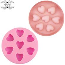 3D many love silicone cake candy mold DIY heart candle mold cake decoration mold resin mold 2024 - buy cheap