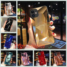 Signalshin для iPhone SE XR XS 11 12 Mini Pro MAX 7 8 Plus Bling глянцевая защитная накладка на 3D алмаз Aurora Лазерная крышка 2024 - купить недорого