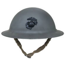 Casco de acero militar para exteriores, accesorio de la Segunda Guerra Mundial, M1917, WW1, WW2, Cuerpo de Marines de los Estados Unidos 2024 - compra barato