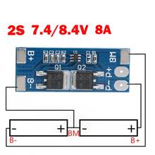 Placa de protección de Batería 2s 8a Li-ion 7,4 v 8,4 v 18650 Bms Pcm 15a, placa de protección de batería de corriente máxima Bms Pcm para paquete de celda de batería Li-ion Lipo Max 15a 2024 - compra barato