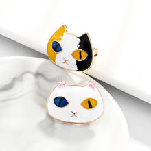 Coreano estilo pequena liga dos desenhos animados gato animal broche pino para menina moda feminina bonito corsage jóias acessórios 2024 - compre barato