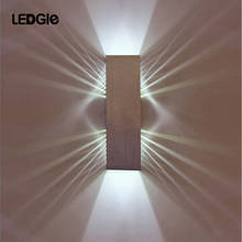 LEDGLE-Lámpara de pared Simple para interiores, candelabro LED de 2W, accesorio de iluminación montado en la pared, estilo moderno, luz cálida plateada 2024 - compra barato