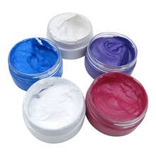 New Unisex DIY Hair Coloring Wax Mud Dye Cream Temporary Modeling Hair Dye SCI88