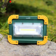 Holofote de led cob portátil, farol recarregável por usb, luz multifuncional para acampamento e atividades ao ar livre, local, gramado 2024 - compre barato