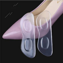 1Pair Transparent Silicone Gel Women Heel Inserts Protector Foot feet Care Shoe Insert Pad Insole Cushion Heel Protector 2024 - buy cheap