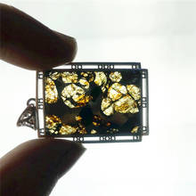 Genuine Natural Gibeon Iron Meteorite Parasite Ferrous Pendant Women Necklace 36x27x8mm Jewelry Gemstone Meteorite AAAAA 2024 - buy cheap