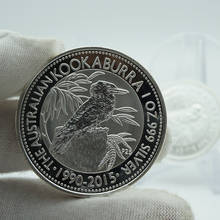 2015 o australiano kookaburra 1oz 999 prata kookaburra dólar copiar moeda 2024 - compre barato