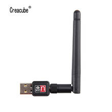 Creacube-tarjeta de red inalámbrica MT7601, adaptador LAN con antena giratoria para ordenador portátil, PC, Mini Wi-fi, 150M, 802.11n 2024 - compra barato