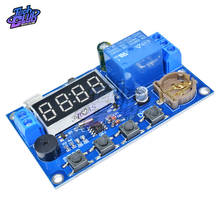 Placa controladora de temporizador com led, módulo de relé em tempo real com campainha de alarme, dc 5v, 12v, 24v, 48v, 60v 2024 - compre barato