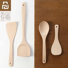 Original Youpin Yiwuyishi Spoon Spatula Mixing Kitchen Tools Beech Wood Material 4 In 1 2024 - buy cheap