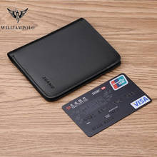 Men Genuine Leather Short Wallets For  Wallet Men Coin Pocket Card Holder Purse Mini Small Wallet Business gift pl149 2024 - buy cheap