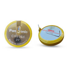 Panasonic-batería de litio CR2354 para coche, instrumento de llave remota y medidor, pila de pilas de botón con 2 pines de soldadura, 3V, 20 unids/lote 2024 - compra barato