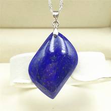Genuine Natural Royal Blue Lapis Lazuli Pendant 35x21x6mm Bless Men Women Gemstone Water Drop Love Stone Jewelry Necklace AAAAA 2024 - buy cheap